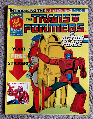 Marvel Comics UK Transformers Issue No 162 Late Issue Free Gift RARE Pretenders
