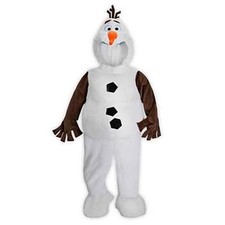 NUEVO DISFRAZ DE MUÑECO DE NIEVE CONGELADO PELUCHE DISNEY STORE OLAF NIÑO TALLA 5/6