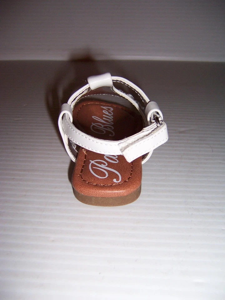 SANDALIAS PARIS BLUES LIL SELDA NIÑA BLANCA CON GEMAS VARIAS TALLAS ¡NUEVAS! Foto 4 de 4