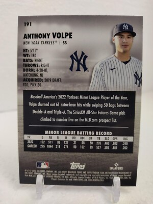 ANTHONY VOLPE 2023 Topps Stadium Club RED FOIL Parallel ROOKIE