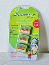 LEAP FROG iQuest 4.0 Cartridges: Math, Science,  Social Studies Grades 6-8 NEW