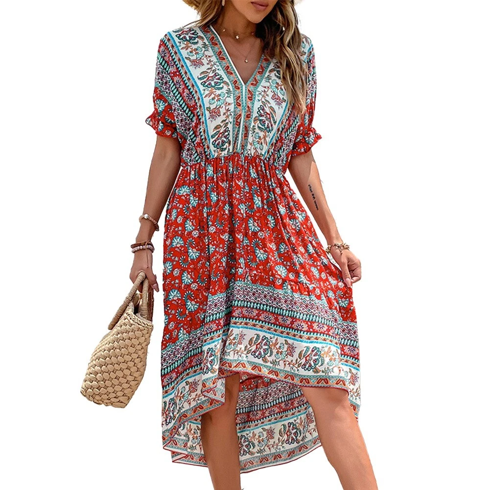 Vintage top boho kleid