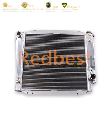 4Row Aluminum Radiator For 1966-1977 1967 68 Ford Bronco Custom 289/302 V8 AT/MT