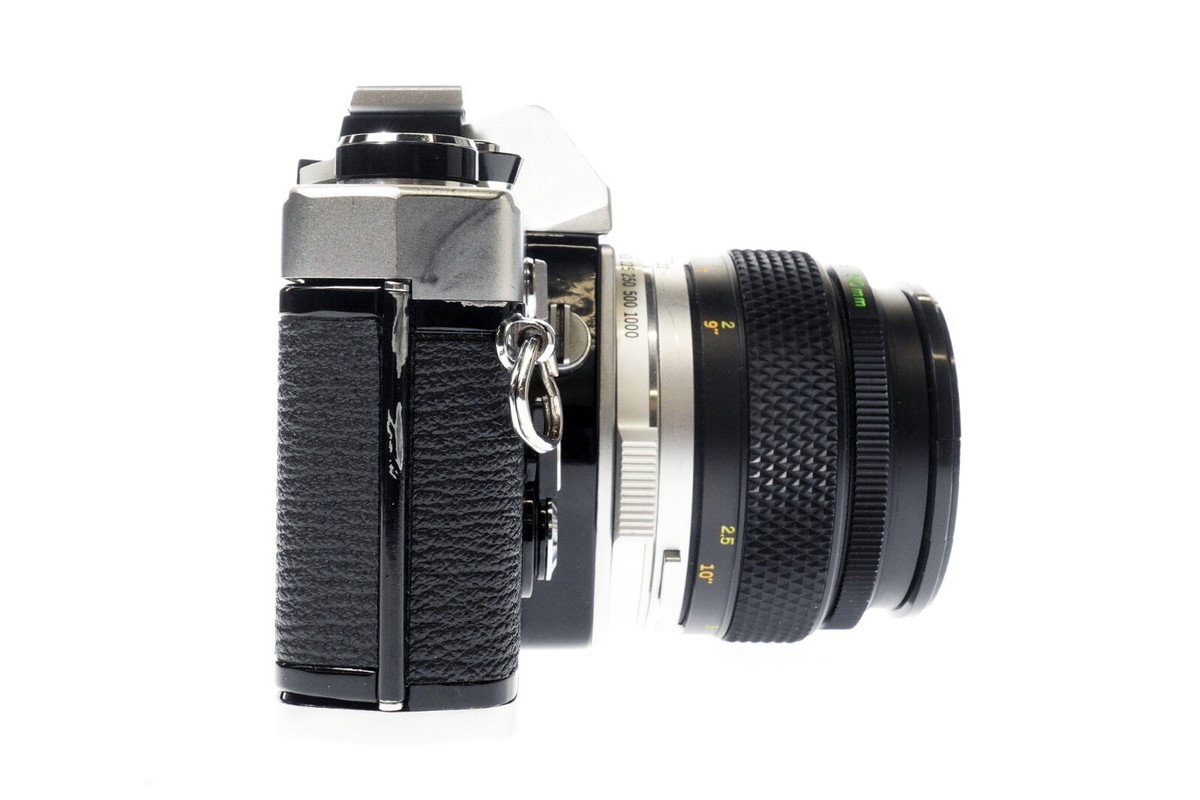 Olympus OM-1 SLR 35mm Film Camera w/ Zuiko MC Auto-Macro 50mm f3.5