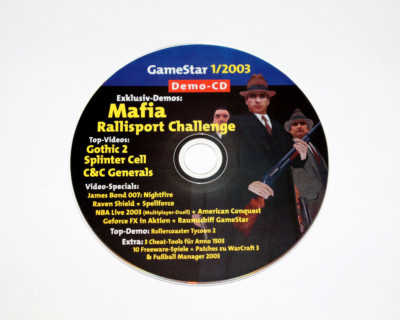 2003 Gamestar CD Demo Mafia Video Splinter Cell Spellforce Gothic 2 Raven Shield