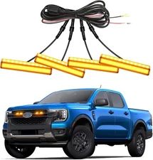4PCS LED Front Grille Lights for Ford Ranger 2019-2025 XL XLT Lariat Accessories