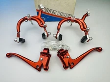 NOS Dia Compe 810 Brake Set W/ Levers Dated 1983 Old School BMX Cruiser ( RED )