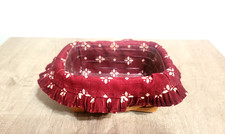 Longaberger Business Card Basket with Protector  Liner EUC
