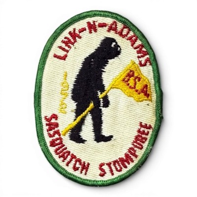 Vintage BSA Camp Naish Lurk-N-Naish Staff Patch Parda-Kwis HOAC Bigfoot 4''