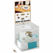 Grandes boîtes de collection acrylique Safco