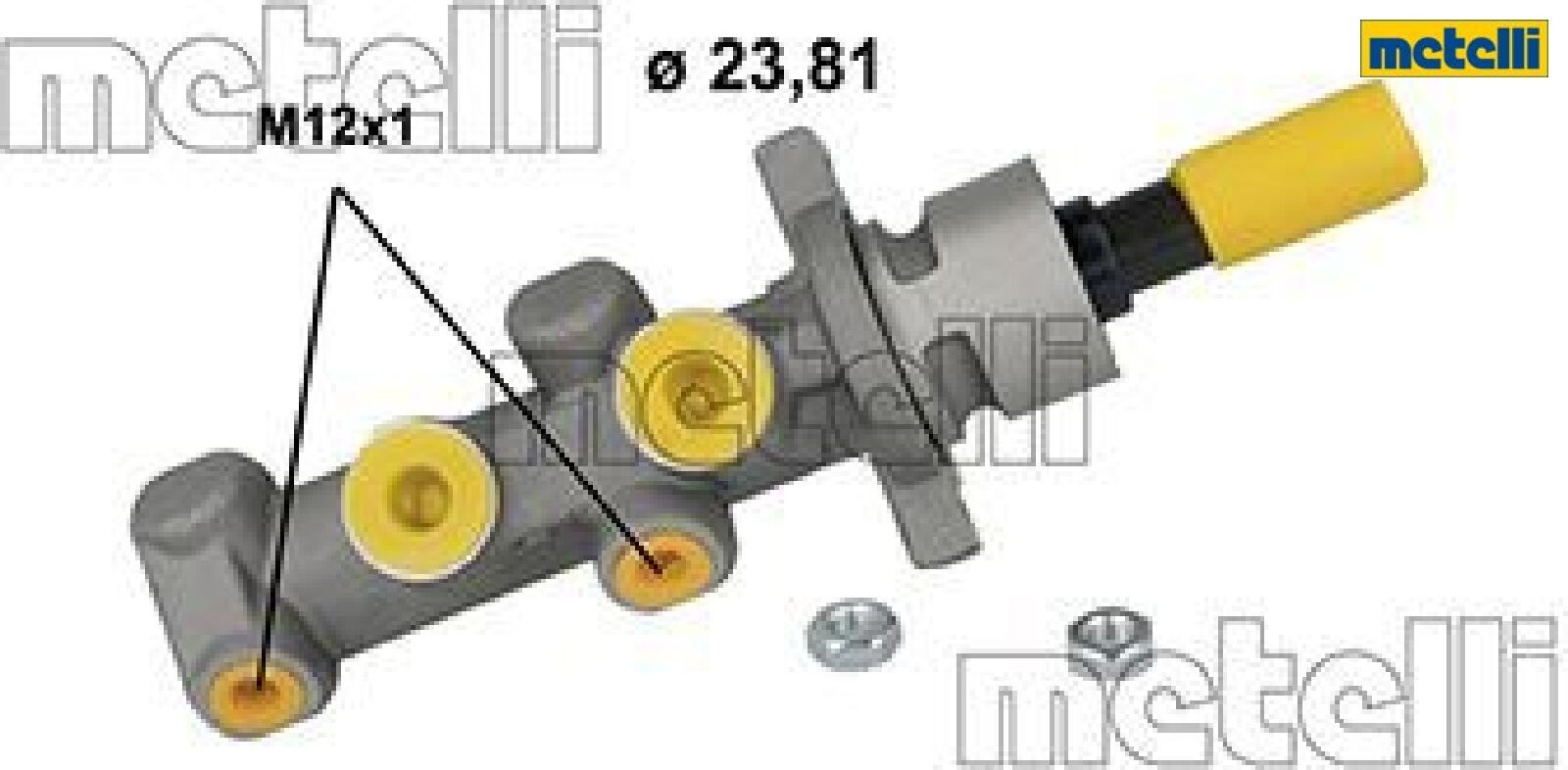 metelli 05-0426 Hauptbremszylinder Bremszylinder für Citroen für Peugeot