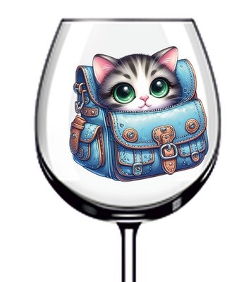 12x Baby Kätzchen Katze Vinyl Aufkleber Abziehbild Becher Weinglas Flasche Laptop Van