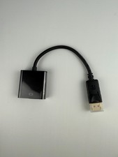 DisplayPort DP Male to VGA Female Adapter 1080p Video Converter Cable Black