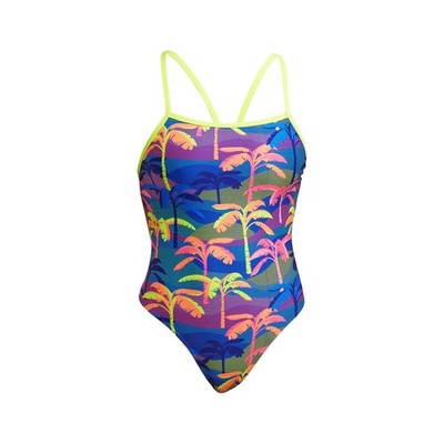 FUNKITA Palm A Lot Ladies Diamond Back One Piece Swimsuit.Funkita Swimwear