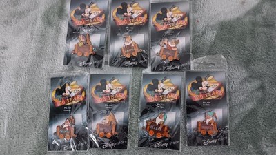 Disney Pin Snow White & the Seven Dwarfs Mine Car Train Set of 7 Pins