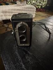 Vintage Imperial Reflex 620 Duo Lens Black Box Camera Made In USA
