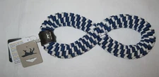 Tall Tails Navy Braided Infinity Dog Tug Toy 11" Designed for Long Lasting Play