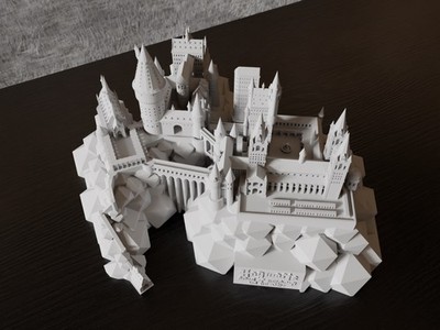 Schloss Hogwarts Skulptur | Zauberwelt Deko | Display Ornament | Fantasy |