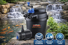 MAUK Teich- Druckfilter- Set 11W UVC mit "Spin Clean" Funktion