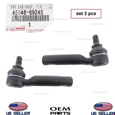 2pcs set Genuine Outer Tie Rod End RIGHT+LEFT 2010-2024 4Runner FJ Cruiser GX460