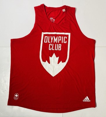 Adidas Team Canada Olympic Club Prime Tank Top Jersey Red Men's Size 2XL