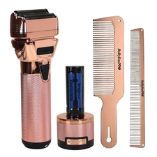 BaByliss Pro FXONE ROSEFX Interchangeable-Battery Shaver FX79FSRG with Comb Set