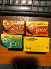 New Boxes BUSS Fustat 4 S20 S30 and 8 SL20 16 fuses new Lot Sale