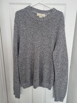 H&M L.O.G.G Label of Graded Goods Herren Strick Pullover Dick Medium Rundhals Grau