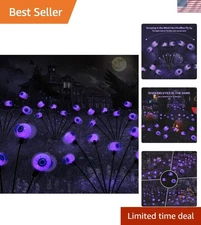 LED Scary Eyeball Solar Lights - Perfect for Halloween Party & Outdoor Decor