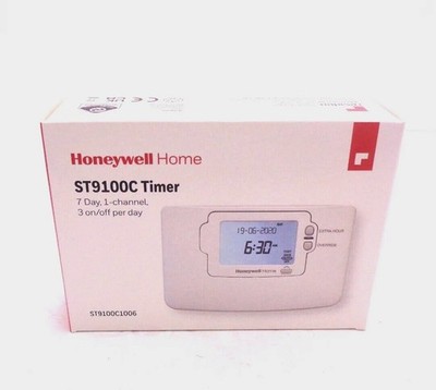 HONEYWELL ST9100C TIMER PROGRAMMIERER 7 TAGE 1 KANAL HEIZUNGSSTEUERUNG ST9100C1006