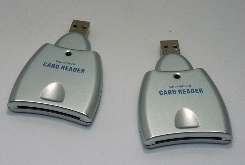 Two SmartMedia card readers