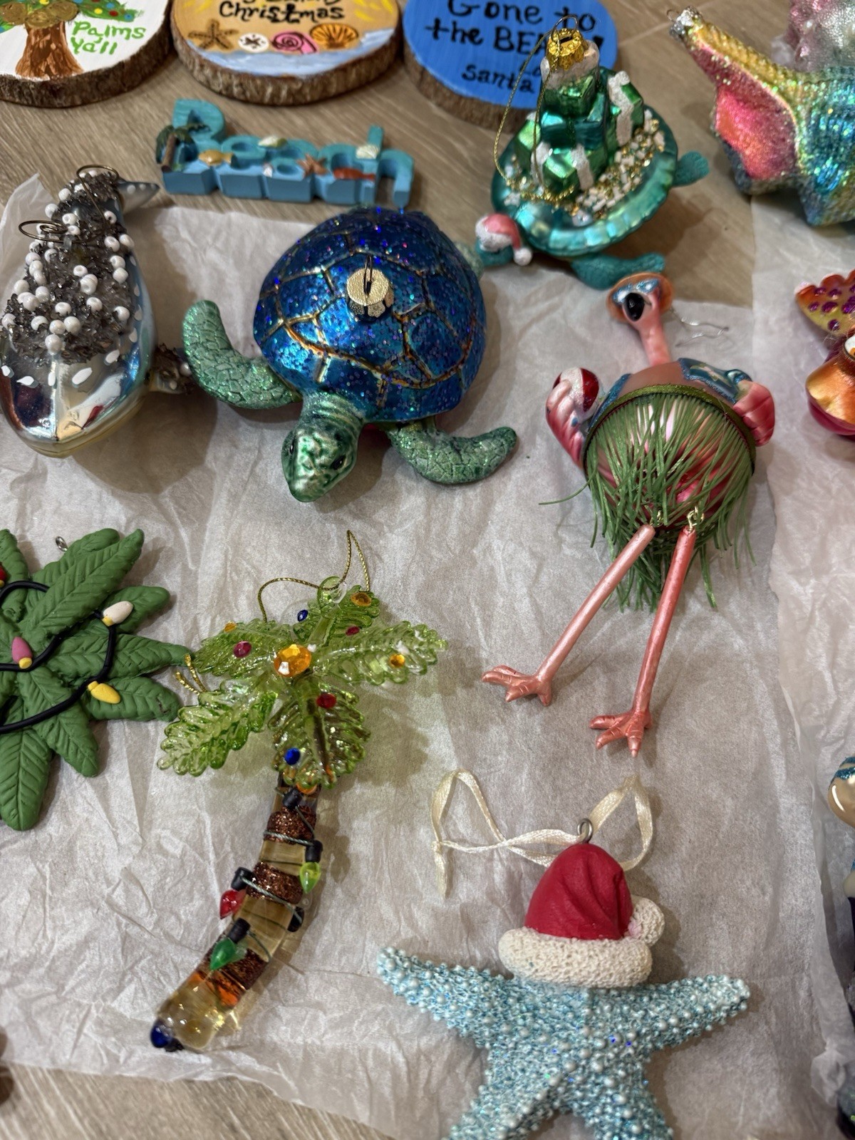 Lot Of 48 Beachy Coastal Theme Holiday Christmas Ornaments
