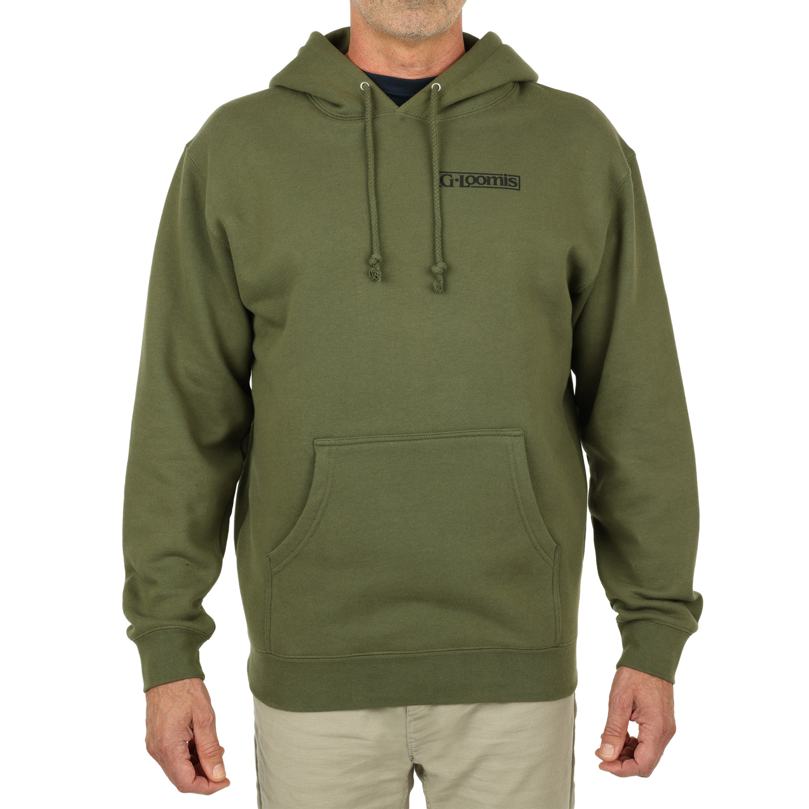 G. Loomis Jumping Bass Hoodie Color - Olive Size - XXL (GL-JBHD-2X-OL) Fishing