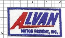 Alvan Motor Freight Inc trucking company patch