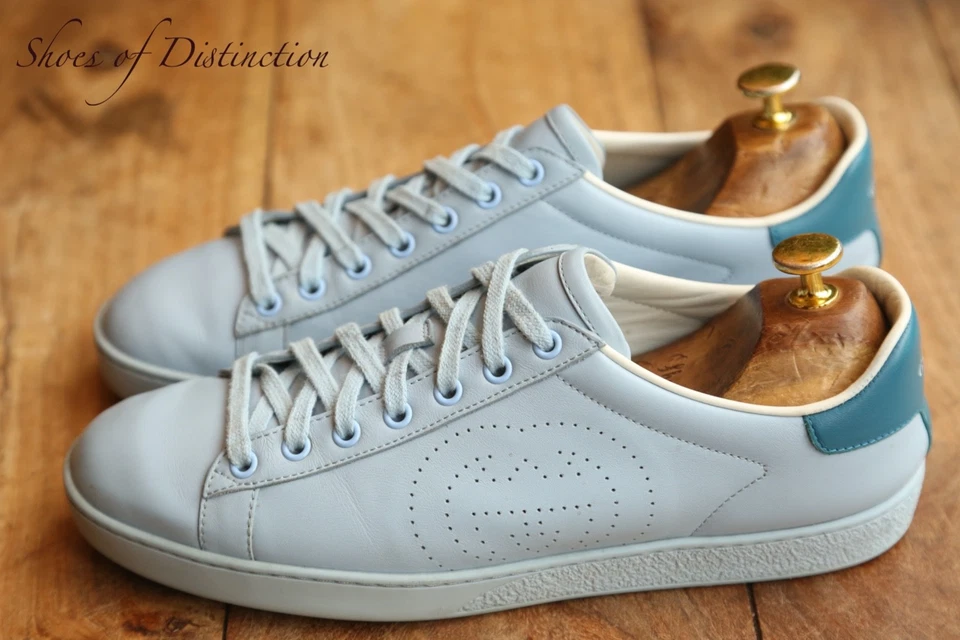 Baskets Gucci Ace GG en cuir bleu pour femmes UK 6,5 US 9,5 EU 39,5 - Photo 2/4