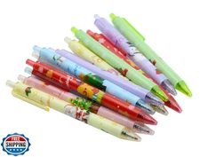 YYaaloa 12pcs Cute Christmas Pens - Black Gel Ink Pens, Retractab