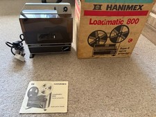 hanimex loadmatic 800 cine projector including 8 super 8 silent films