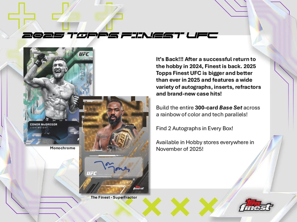 2025 Topps Finest UFC Hobby Box - Image 2 of 4