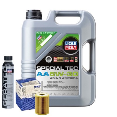 Motoröl 5W30 LIQUI MOLY Special Tec Aa 5L+MAHLE Ölfilter +Cera Tec