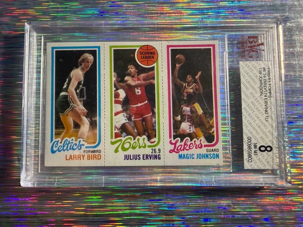 Topps Larry Bird 8 Graded Basketball Sports Trading Cards