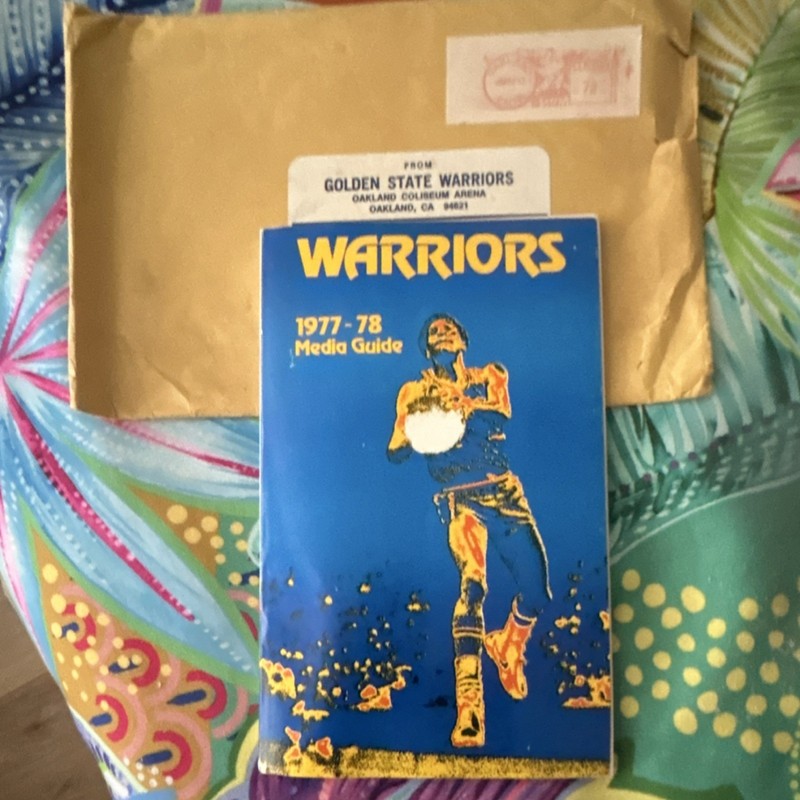 Golden State Warriors 1977-78 Original Media Guide Bill King Vintage Basketball