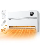 Dreo Smart Wall Heater Electric Space Heater for Bedroom 1500W 120° Vertical ...