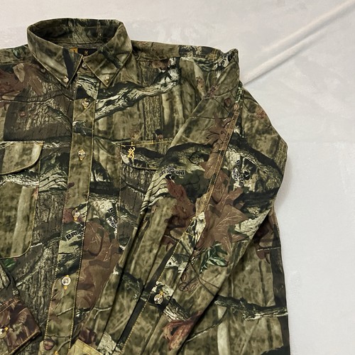 Browning Shirt Mens Extra Large Green Camouflage Odorsmart Break Up Infinity - Picture 5 of 23