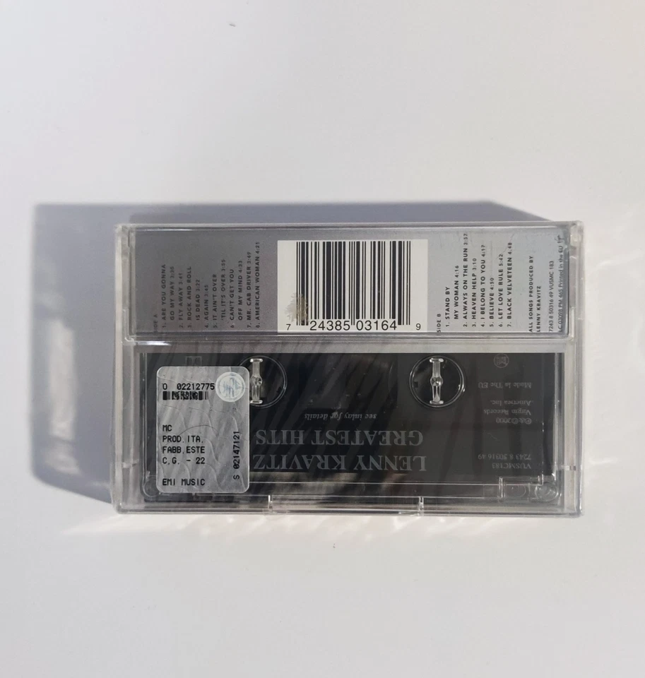 Lenny Kravitz ‎– Greatest Hits -- cassetta Europa 2000 - NUOVA Sigillata - Immagine 2 di 3