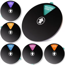 Office Door Signs - Rotating Status Door Sign - Do not Disturb, Out of Office...