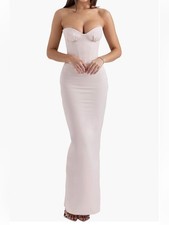 House Of CB Valeria Strapless Corset Maxi Dress Size Small