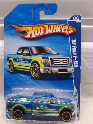 Hot Wheels 2010 HW City Works 2009 Ford F-150 Pickup Blue Die Cast - Image 1 of 3