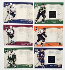 LOTTO DI SEI 2005-06 UD Ice Frozen Tessuti Maglia Pronger Primeau Tanguay Turco