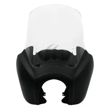 Matte Black Front Headlight Fairing w/ 15'' Windshield Fit for Harley Dyna 06-17