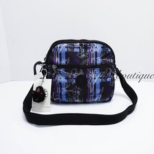 Nuevo con etiquetas Bolso Bandolera Kipling HB6468 Keefe de Hombro Doble Cremallera Nylon Darling Dashes